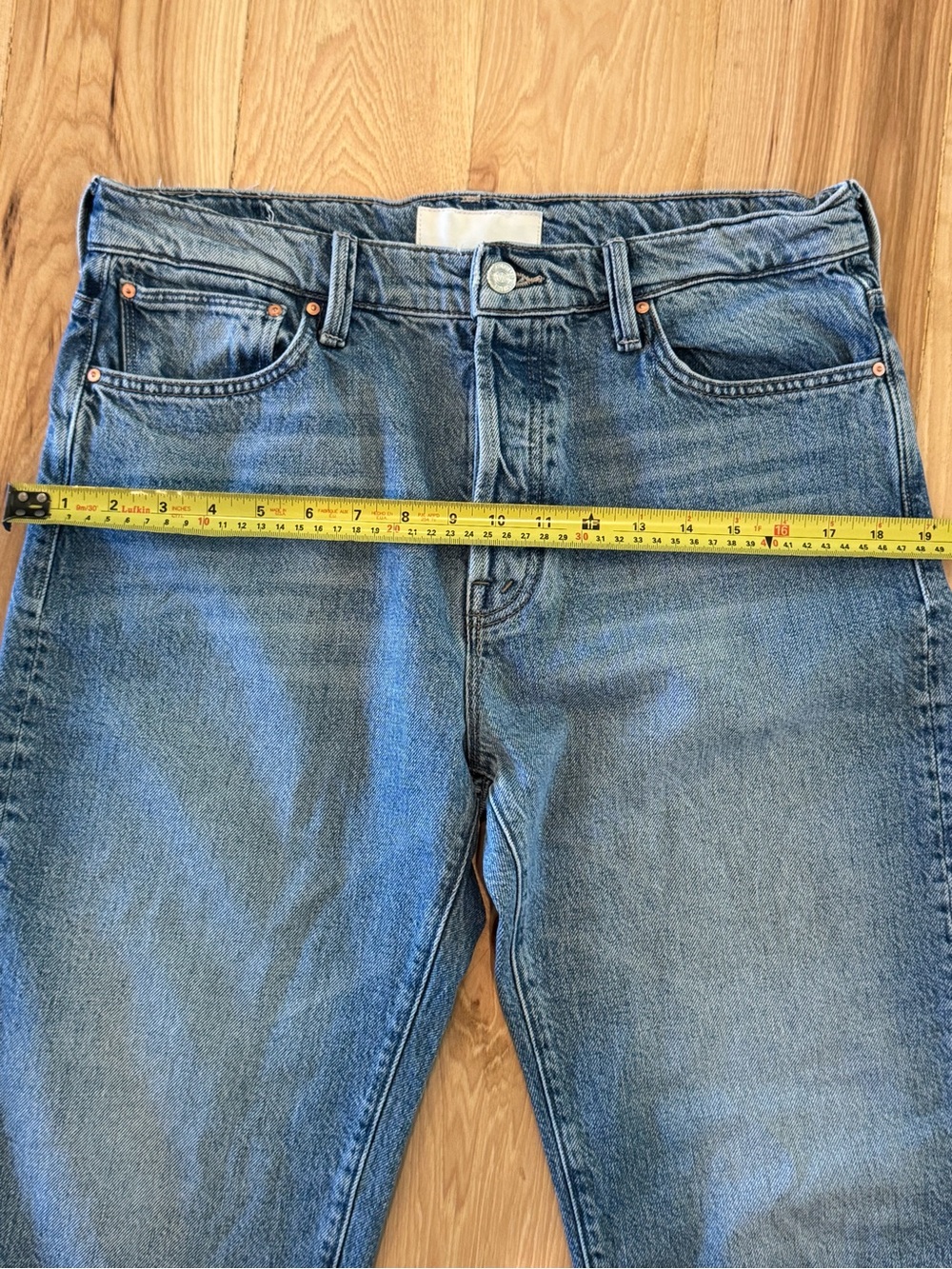 MOTHER Superior The Ditcher Crop Jeans 29 Leap At The Chance Straight Leg - Picture 4 of 10